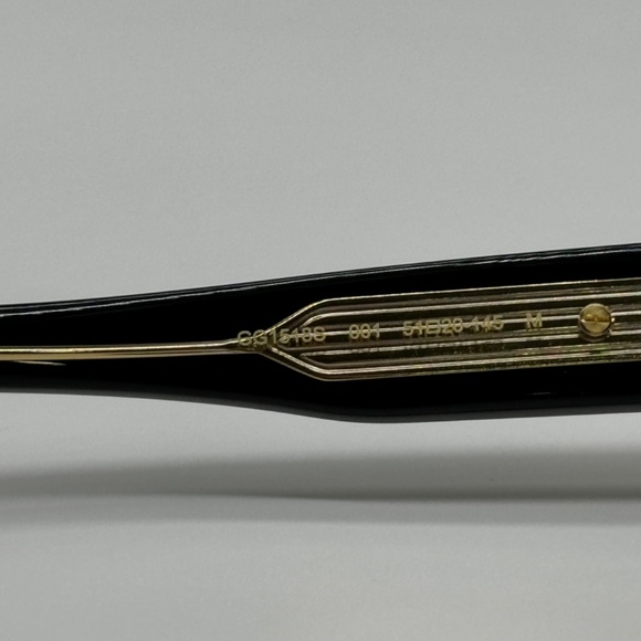 NEW GG1518S 001 GUCCI BLACK GOLD GREY SQUARE UNISEX SUNGLASSES - Picture 9 of 12